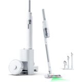 Switchbot K10+ Pro Combo Robot Süpürge, 70 Gün Temizlik Için Çift Otomatik Boşaltma Dock'lu, Evcil Hayvanların Saçlarını Temizlemek Için LED Işıklı Kablosuz Elektrikli Süpürge - Siyah