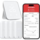 Switchbot Termometre Higrometre Iç Mekan 4 Paketi, Hub2, Wifi ve Bluetooth Dış Mekan Termometresi Nem Ölçer, Uygulama Bildirimleri, Apple Home, Alexa, Googlehome, Ifttt ile Uyumlu