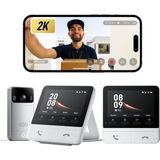 Switchbot Video Doorbell Görüntülü Kapı Zili "kapıyı Açmadan Önce Kimin Geldiğini Görün" - Siyah - Beyaz