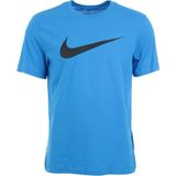 Swoosh Pamuklu Tee Erkek T-Shirt - XL - Mavi