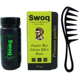 Swoq 20 gr Saç Şekillendirici Pudra Wax No:1 Kokusuz Besleyici Etkili Set