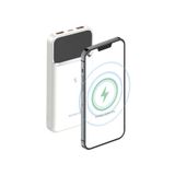 Sword 10.000Mah Kablosuz Powerbank 22.5W Pd&Qc Hızlı Şarj Type-C+Usb+Wireless Beyaz Sw-Wq11