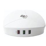 Sword 6 USB 40 W Beyaz Masa Üstü Adaptör