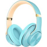 Sword Bluetooth 5.3 Kulak Üstü Kulaklık, Hoparlör Modu, Ekstra Bass, 25 Saat Pil Ömrü, Koruma Kılıfı SW-9001 - Mavi