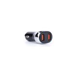 SWORD Dijital Göstergeli Araç Şarj Adaptörü 36W Hızlı Şarj - 2 USB - QC3.0 - Araç Akü Monitör Göstergesi