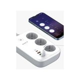 SWORD Wi-Fi Akıllı Priz, 30W Type-C,Akım Korumalı,3’lü Priz+3 USB,Uzaktan Kontrol ve Zaman Ayarlı, SW-3PU1C