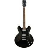 Sx SEL6BK Semi Hollow 335 Style Elektro Gitar (Black) - standart - Çok Renkli