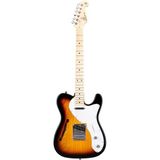 Sx Stl/ash/3ts Semi Hollow Body Telecaster Elektro Gitar (Sunburst)
