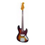 SX SX SJB62C+ 3TS Tortoise Shell Pickguard 3-Tone Sunburst Kırmızı-Siyah Bas Gitar