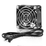 SXDOOL 60 mm EC Soğutma Fanı AC 110 V 115 V 120 V 220 V 240 V Yüksek Hava Akışlı Çift Bilyalı Rulman Güç Kablolu