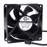 SXDOOL 80 mm DC 12 V Su Geçirmez Soğutma Fanı, 80 x 80 x 25 mm Yüksek Hızlı CFM, Bilgisayar Şasi Dolapları PC Soğutucu için