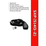 Sxp Zincir Kilit 150Cm (514Q-2) - Hırsızlığa Karşı Yüksek Güvenlik