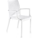 SY-2524 Örgü Desenli Rattan Bahçe Koltuk Sandalye 4'lü Set - Çok Renkli