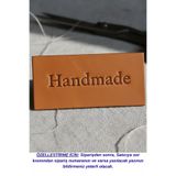 SY ETİKET Suni Deri Etiket 100 ADET , KİŞİSELLEŞTİRİLEBİLEN İsim, marka, ünvana Özel, 1,5x5 Cm, Promosyon