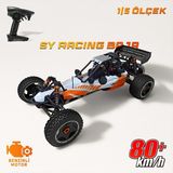 SY Racing 1/5 Baja 5B 30.5cc RTR Kurşunsuz Benzinli 80+KMh 75 CM Turuncu RC Arazi Model Offroad Uzaktan Kumandalı Araba