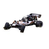 SY Racing 1/5 Baja 5B 30.5Cc RTR Kurşunsuz Benzinli Uzaktan Kumandalı 75 CM Offroad RC Arazi Model Beyaz-Gri Araba