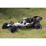 SY RACING 1/5 Baja 5B 30.5CC RTR Kurşunsuz Benzinli Uzaktan Kumandalı RC Arazi Model Araba 80+kmh 75CM Uzunluk Offroad Beyaz-Gri