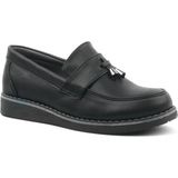 Sy Store Siyah Mat Loafer Klasik Çocuk Ayakkabısı - Renkli