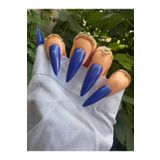 SYBELLE KOZMETİK 100 Adet Lacivert Stiletto Takma Tırnak