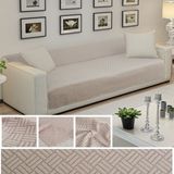 Sycamore Home Kaymaz Tabanlı Koltuk Örtüsü 175X215 cm – Altı Polarlı, Örme Kumaş, Çekyat ve Kanepe Uyumlu - 175 x 215 cm - Bej