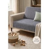 SYCAMORE HOME Koltuk Örtüsü 175x215 cm –Düz Çekyat Örtüsü, Kaymaz, Yıkanabilir, Lüks Kumaş Şönil Jakarlı