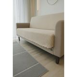 SYCAMORE HOME Koltuk Örtüsü 175x215 cm Kaymaz Şönil Kumaş Yıkanabilir Çekyat Kanepe Örtüsü - Bej - 170 x 210 cm