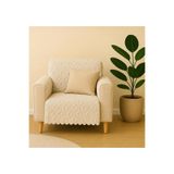 SYCAMORE HOME Tekli Koltuk Örtüsü 110x175 cm | 3’lü Koltuk Oturma Yeri Örtüsü | Şönil Jakarlı Kaymaz Yıkanabilir Koltuk Şalı Çekyat Örtüsü