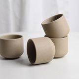 SYJAN HOME Seramik çay fincanı 4'lü set, Kulpsuz Çin KungFu Çay Bardağı, 3.5oz Çay Fincanı Japon Çay Fincanı Seti, Seramik Çay Fincanı, 4 Adet