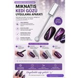 SYKU Kedi Gözü Mıknatısı Manyetik Jel Oje Uygulama Aparatı Nail Art Desen Çubuğu - Şeker