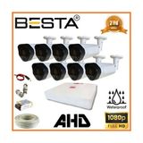 Sylar 2 Mp 1080P 8 Dış Mekan Kameralı Ahd Güvenlik Seti
