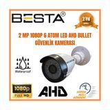 Sylar 4 Iç 4 Dış 8 Kameralı Gece Renkli Sesli 5 Mp 320GB HDD Dahil Ahd Güvenlik Kamera Seti - 1