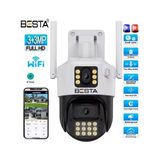 Sylar Dış Mekan Çift Kameralı Gece Görüşlü Full Hd Ip Akıllı Güvenlik Kamerası Ptz Güvenlik Kamerası BB-1729