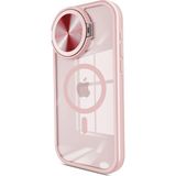 Sylar iPhone 14 Pro Max Kılıf Teleskop Lens Magsafe Silikon Kapak - Pembe