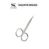 SYLAS KOZMETİK Çelik Paslanmaz Kaş Bıyık Kuaför Makası