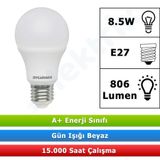 Sylvania 29433 8.5W 806 Lümen 6500K Beyaz Işık E27 10 Adet Led Ampul