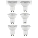 Sylvania 6 Adet 4.2w Gu10 Led Ampul Çanak Ampul Günışığı 3000 Kelvin.