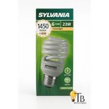 Sylvania Mini-Lynx Spiro 23W Tasarruflu Ampul 1450 Lumen, E27 Duy, 6000 Saat Ömür, Spiral Cfl