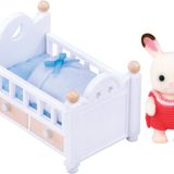 Sylvanian Families 5017 Çikolata Kulaklı Tavşan Bebek ve Yatağı