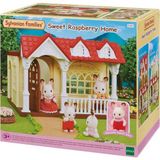 Sylvanian Families Ahududu Evi Çikolatalı Tavşan Bebekli Oyun Seti Kız Çocuklar İçin