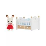 Sylvanian Families Çikolata Tavşan Bebek Yataklı Oyun Seti, Eğlenceli Bebek Evi
