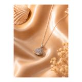 Sylvera Shop Ocean Pearl İncili Deniz Kabuğu Model Kapaklı Çelik Kolye (Gümüş Renk)