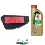 Sym Fiddle 2 125 Castrol Yağ Ve Hava Filtre Bakım Seti Bs0034