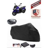 Sym Jet 14 Branda Siyah Arka Çanta Uyumlu(Topcase) Motosiket Brandası Motor Örtüsü Çadır Su Geçirmez Motosiklet Kılıfı Motor Brandası,lastikli,taşıma Torbalı