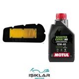 Sym Joyride 300 Motul Yağ Ve Hava Filtre Bakım Seti Bs0041