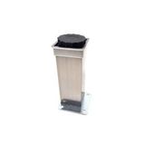 Sym Kare 40x40 12 cm Inox Alüminyum Ayak