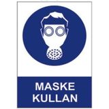 Sym STW057 Maske Kullan Uyarı Levhası