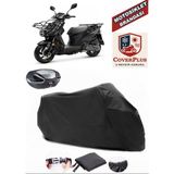 Sym Xpro Cargo 125 Branda Siyah Arka Çanta Uyumlu(Topcase) Motosiket Brandası Motor Örtüsü Çadır Su Geçirmez Motosiklet Kılıfı Motor Brandası,lastikli,taşıma Torbalı