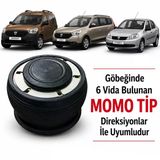 Symbol-Lodgy-Dokker Uyumlu Sabit Spor Direksiyon Göbeği Momo Tip