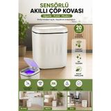 SYN AKSESUAR 20 Litre Akıllı Hareket Sensörlü Otomatik Açılır Çöp Kovası – Dokunmatik Kontrollü Hijyenik Çöp Kutusu