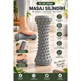 Syn Aksesuar El & Ayak Rahatlatıcı Masaj Silindiri – Manuel Refleksoloji Rulosu, Dokulu Yüzeyli Kompakt Masaj Aparatı